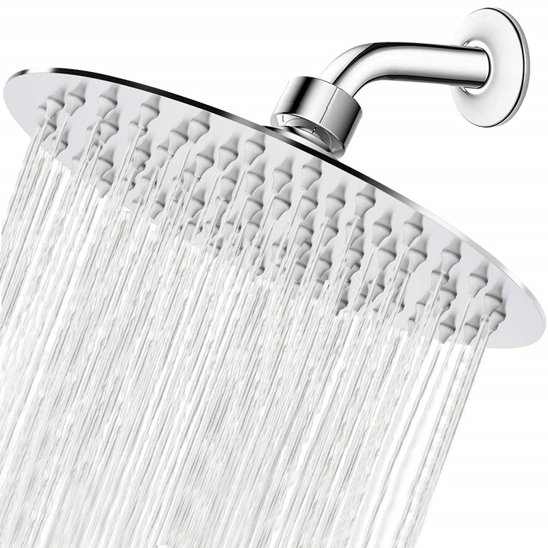 8inches Single Function shower head with Stainless steel