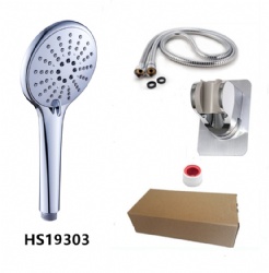 Amazon Ebay hot selling plastic 3 Functions hand held  shower head set for bathroom wholesale